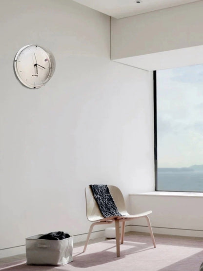 Space Inspired Clock with Semi-Spherical Design and Mirror Finish - Chic Chambers
