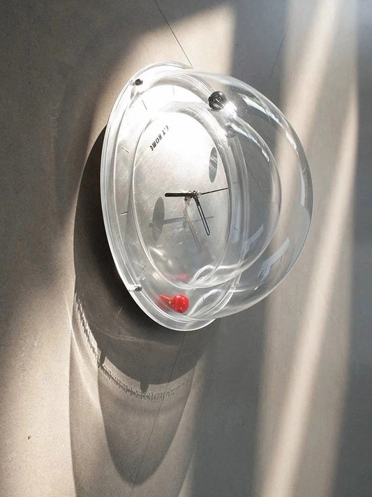 Space Inspired Clock with Semi-Spherical Design and Mirror Finish - Chic Chambers