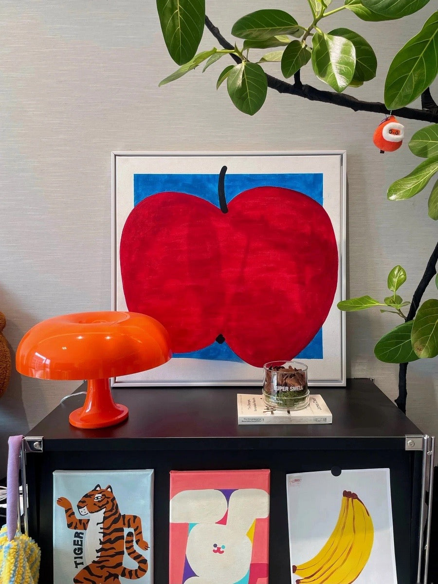 Orange Mushroom Table Lamp - Chic Chambers