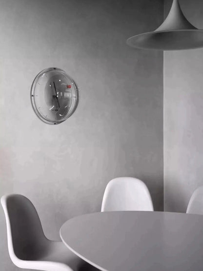 Space Inspired Clock with Semi-Spherical Design and Mirror Finish - Chic Chambers