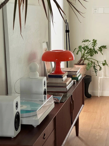 Orange Mushroom Table Lamp - Chic Chambers