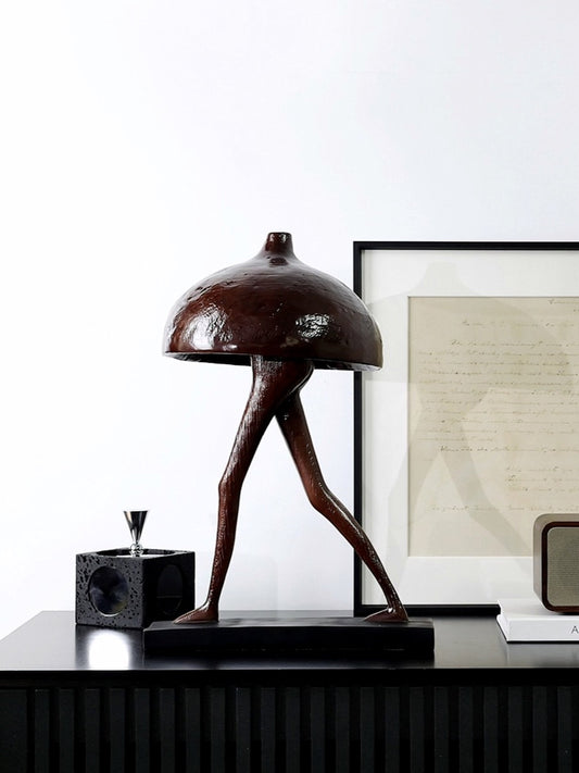 Burden Bearer and Birdman Sculptures – Abstract Resin Art Pair - Chic Chambers