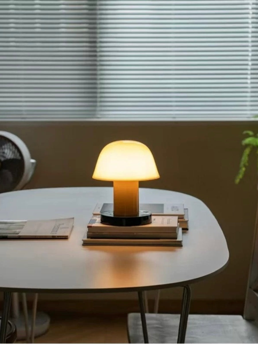 Portable Cordless Mushroom Table Lamp 