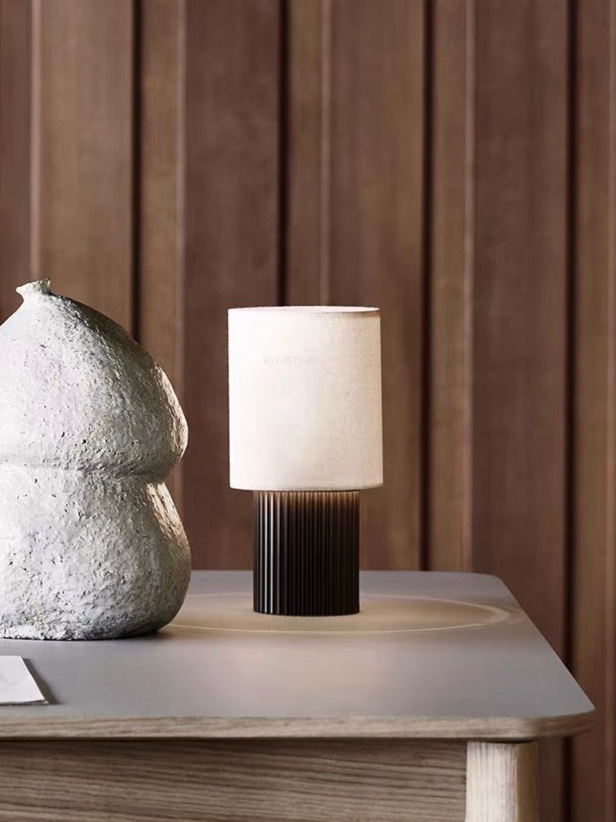 Rechargeable Minimalist Linen Table Lamp