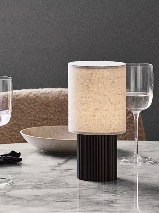 Rechargeable Minimalist Linen Table Lamp