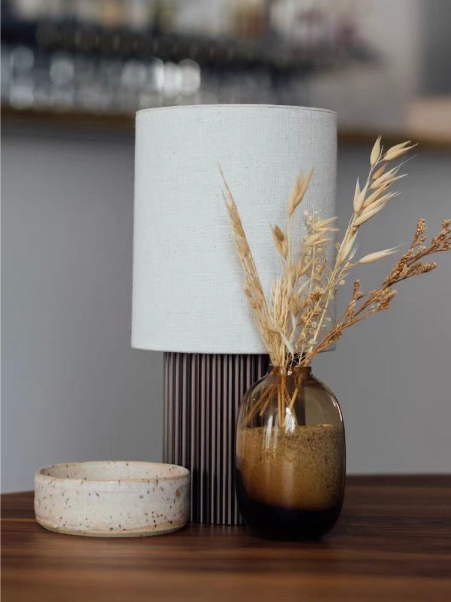 Rechargeable Minimalist Linen Table Lamp