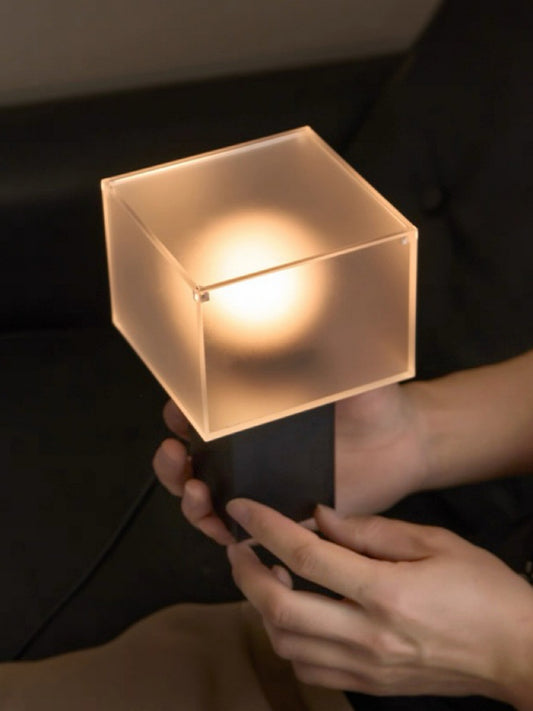 Frosted Cube Table Lamp