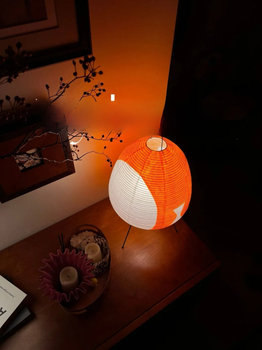 Designer Inspired Japanese Paper Lantern Table Lamp