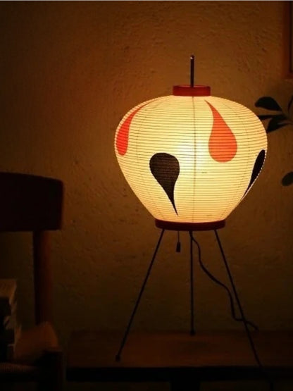 Japanese Drop Motif Paper Lantern Lamp