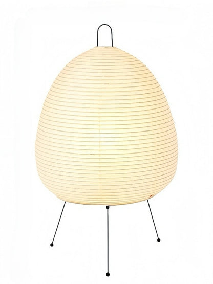 Minimalist Japanese White Paper Lantern Table Lamp