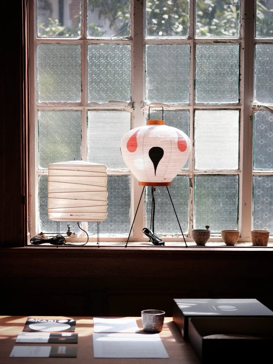 Japanese Drop Motif Paper Lantern Lamp