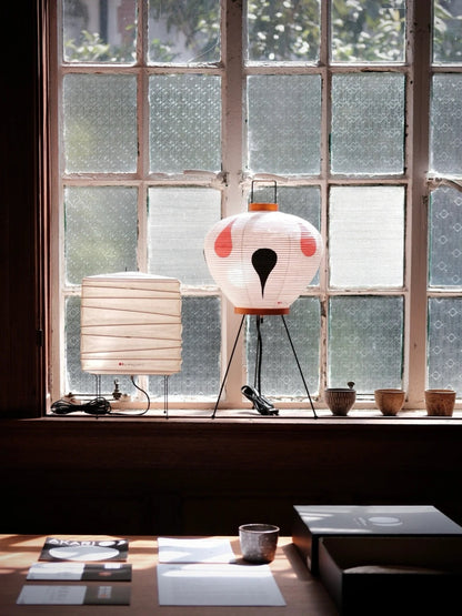 Japanese Drop Motif Paper Lantern Lamp
