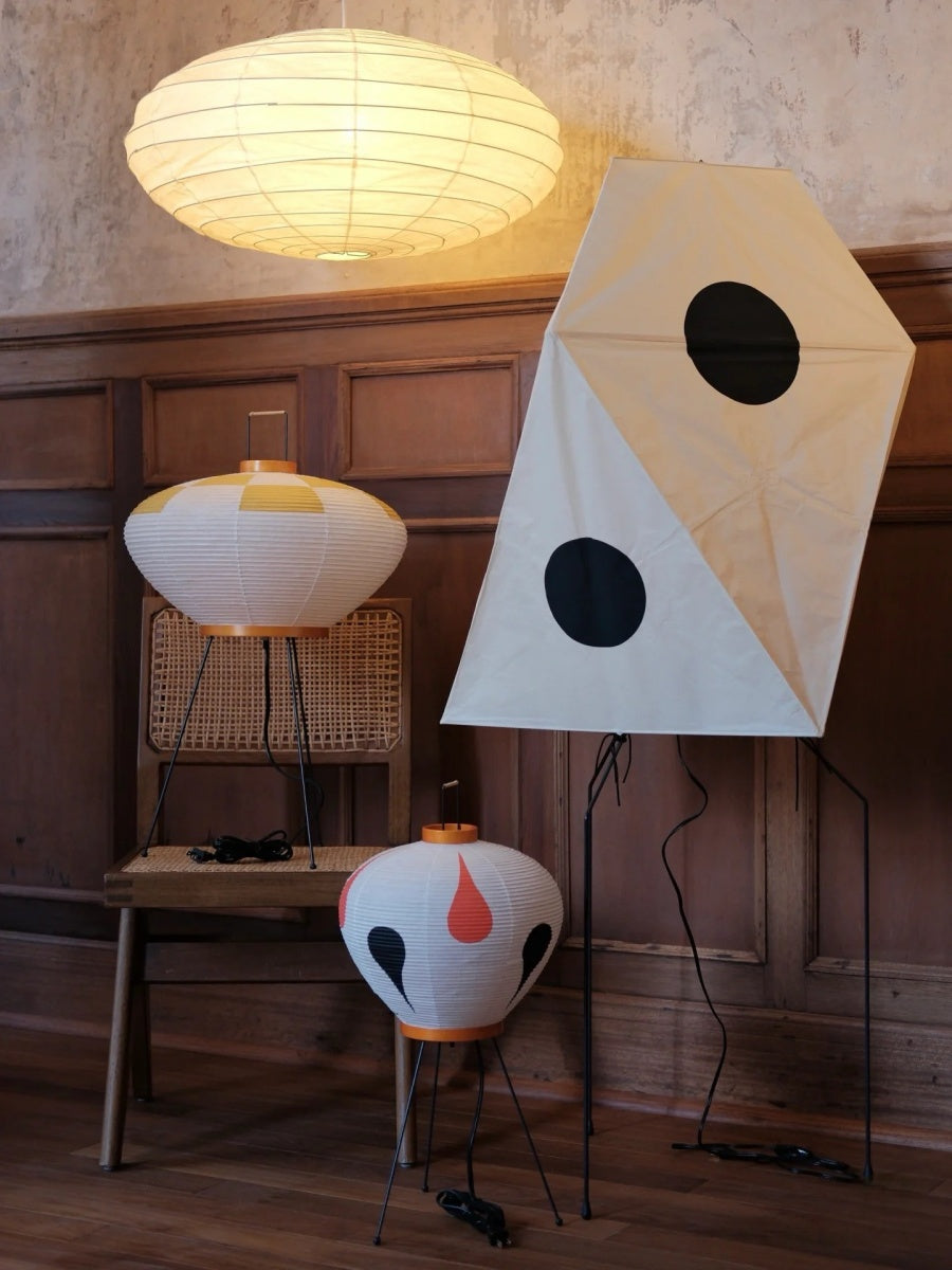 Japanese Drop Motif Paper Lantern Lamp