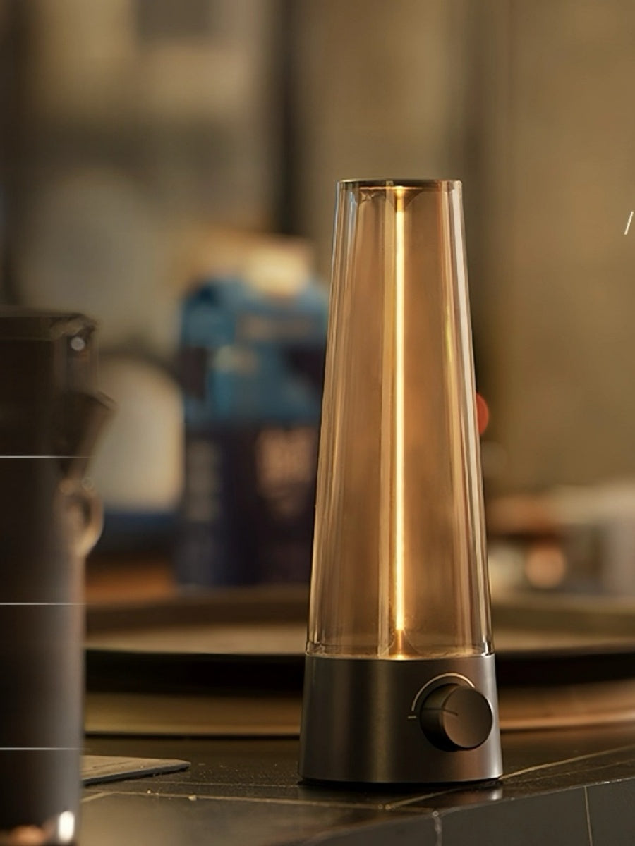 Retro Portable Ambient Lamp – 160H Battery Life,Dimmable Warm Light, USB-C Rechargeable
