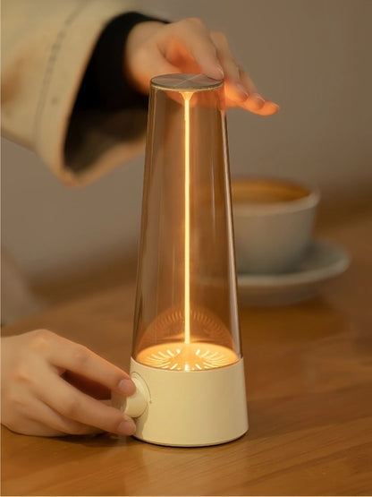 Retro Portable Ambient Lamp – 160H Battery Life,Dimmable Warm Light, USB-C Rechargeable