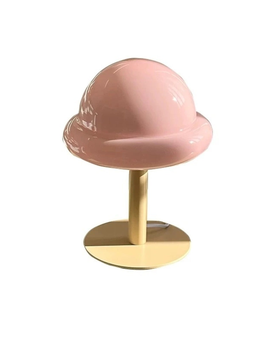 Nordic Glass Mushroom Lamp – USB Powered, Minimalist Bedside Table Light