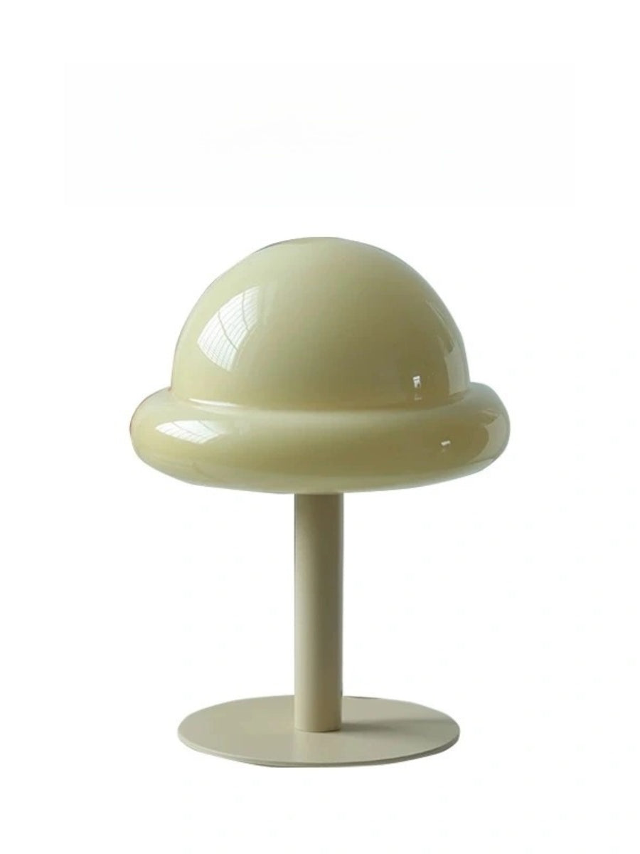 Nordic Glass Mushroom Lamp – USB Powered, Minimalist Bedside Table Light