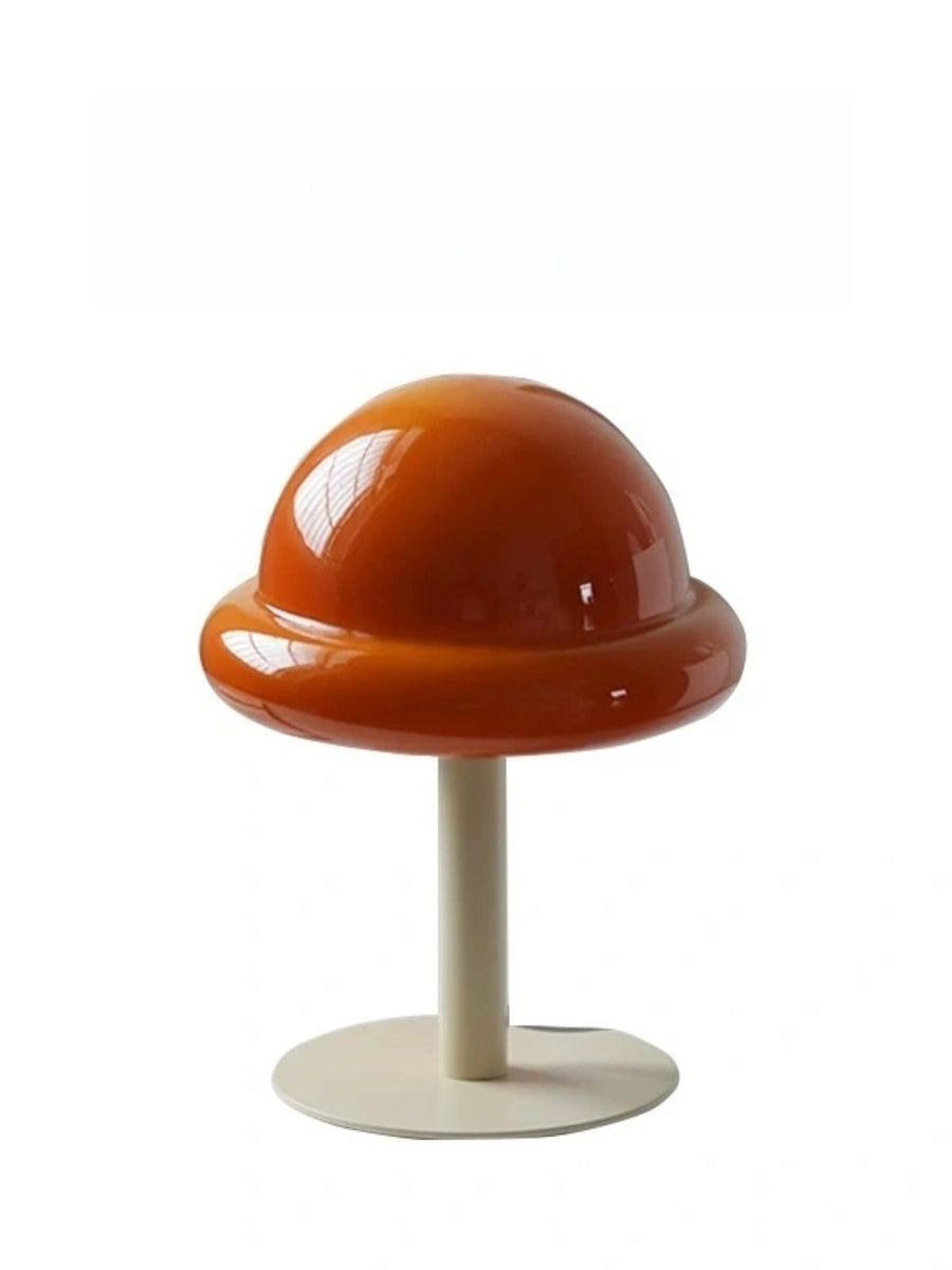Nordic Glass Mushroom Lamp – USB Powered, Minimalist Bedside Table Light