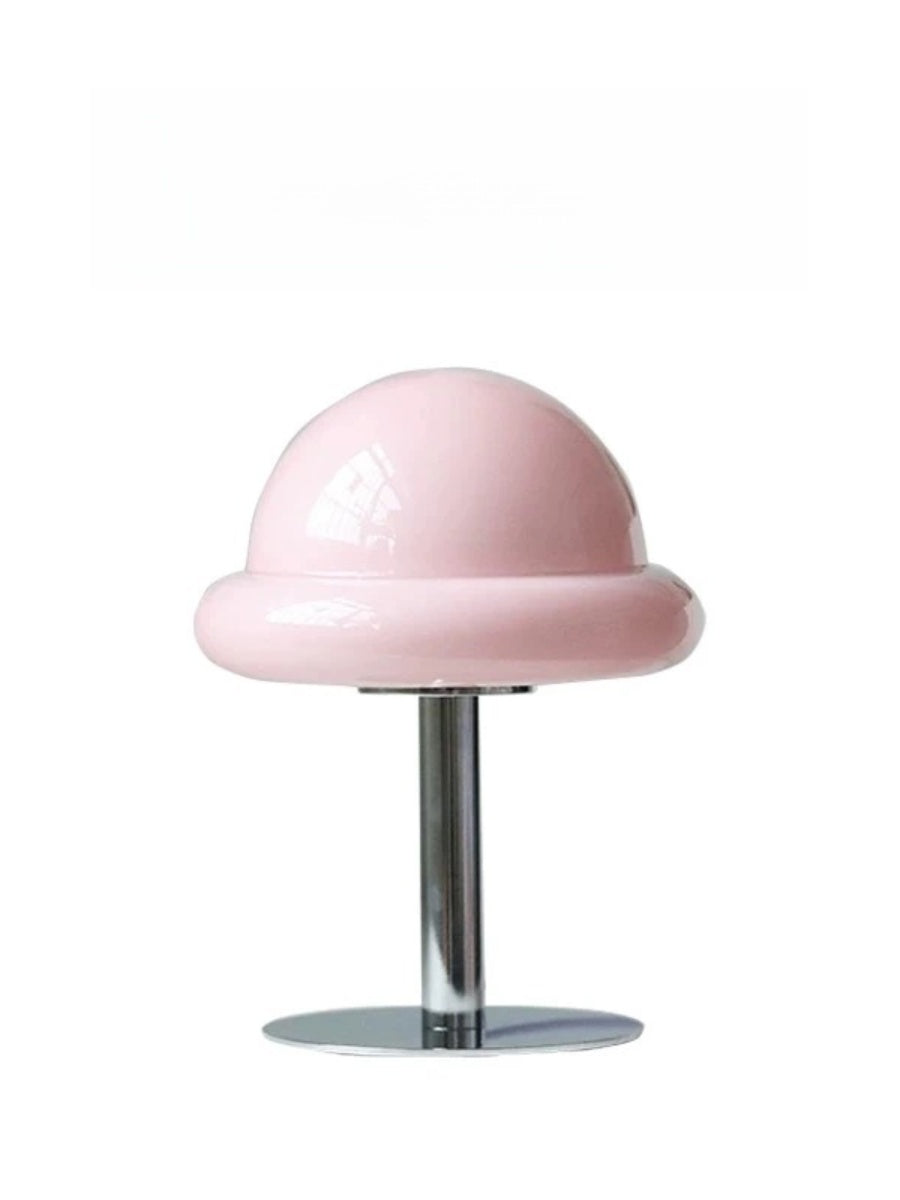 Nordic Glass Mushroom Lamp – USB Powered, Minimalist Bedside Table Light