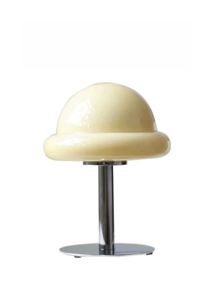Nordic Glass Mushroom Lamp – USB Powered, Minimalist Bedside Table Light