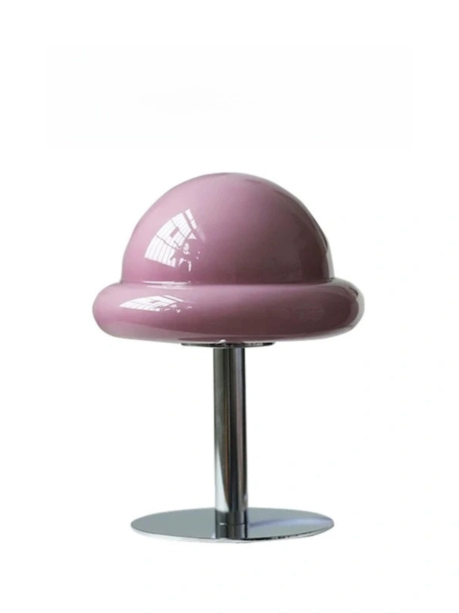 Nordic Glass Mushroom Lamp – USB Powered, Minimalist Bedside Table Light