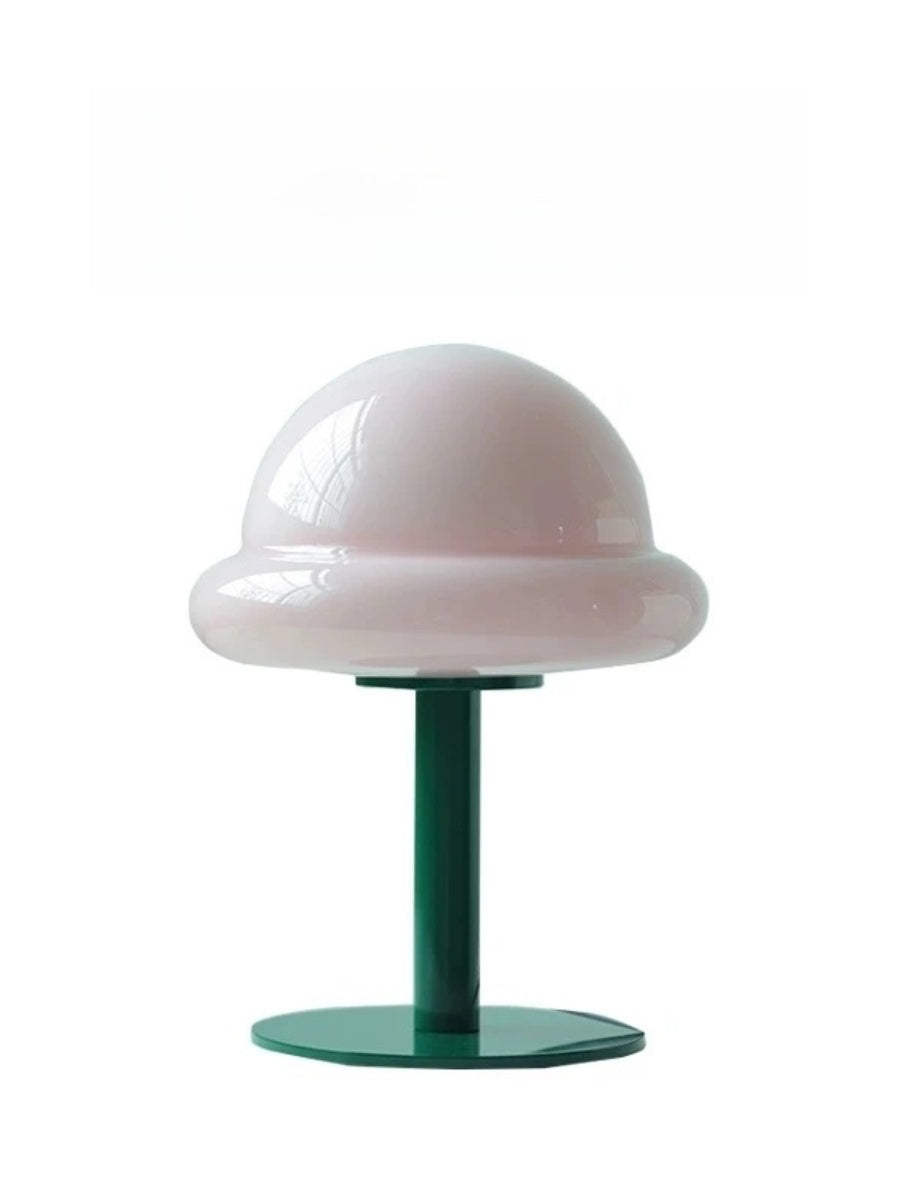 Nordic Glass Mushroom Lamp – USB Powered, Minimalist Bedside Table Light