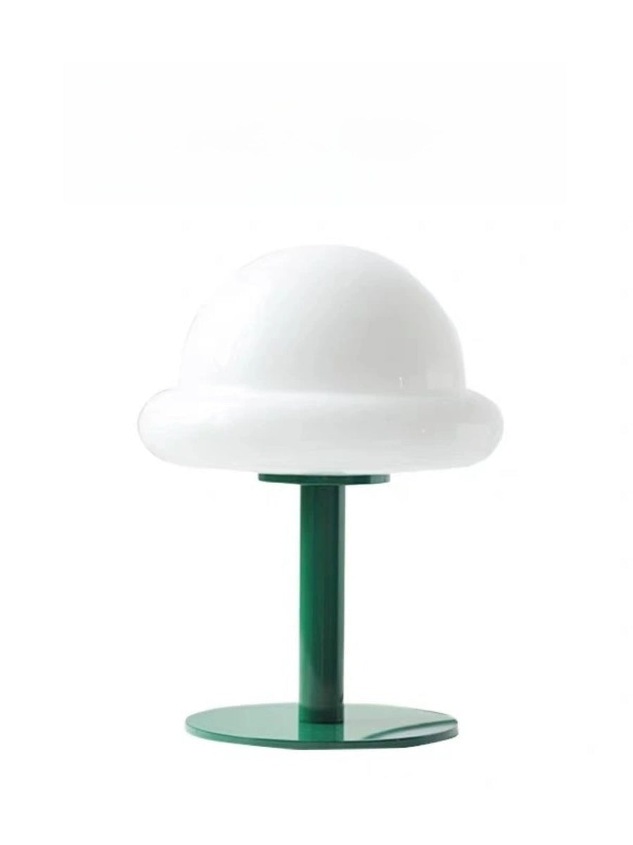 Nordic Glass Mushroom Lamp – USB Powered, Minimalist Bedside Table Light