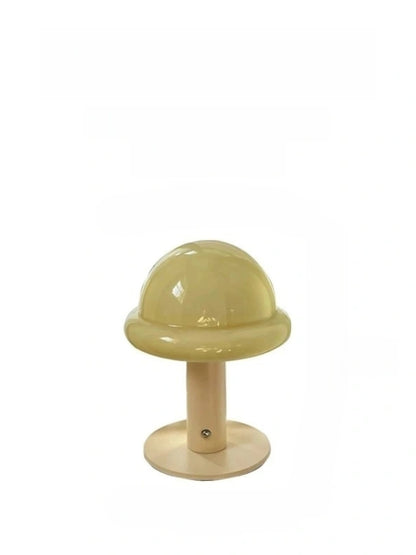 Danish Glass Mushroom Lamp – USB Rechargeable, Soft Glow Nordic Table Light