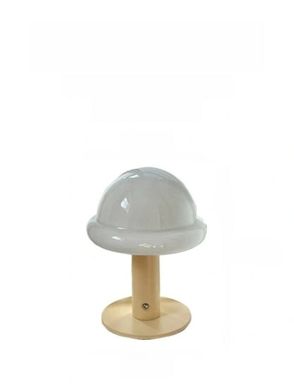 Danish Glass Mushroom Lamp – USB Rechargeable, Soft Glow Nordic Table Light