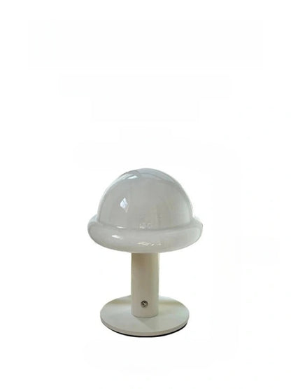Danish Glass Mushroom Lamp – USB Rechargeable, Soft Glow Nordic Table Light