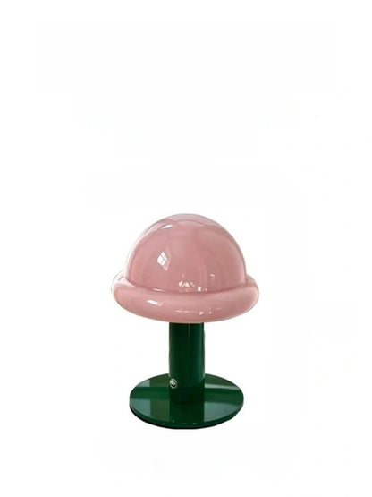 Danish Glass Mushroom Lamp – USB Rechargeable, Soft Glow Nordic Table Light