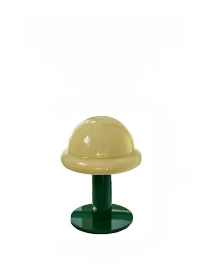 Danish Glass Mushroom Lamp – USB Rechargeable, Soft Glow Nordic Table Light