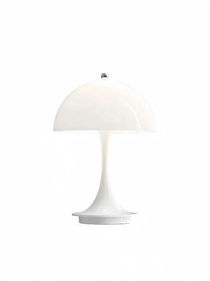 Danish Mushroom Table Lamp – USB Rechargeable, Nordic Minimalist Bedside Light
