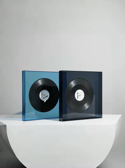 Retro Acrylic Vinyl Record Decor - Chic Chambers