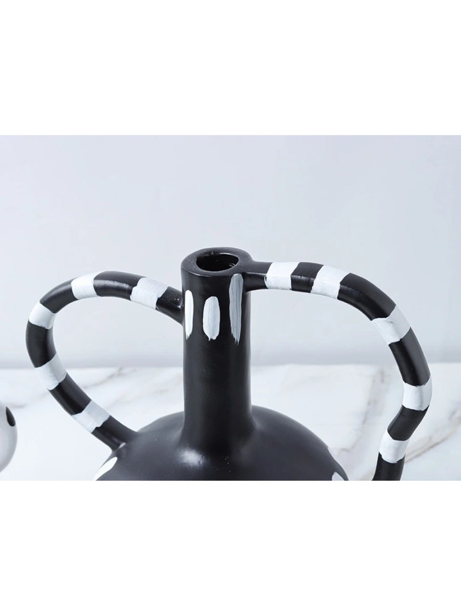 Creative Dual Handle Polka Dot Vase - Chic Chambers
