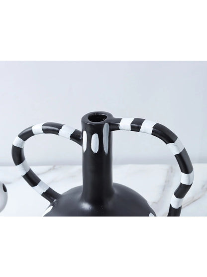 Creative Dual Handle Polka Dot Vase - Chic Chambers