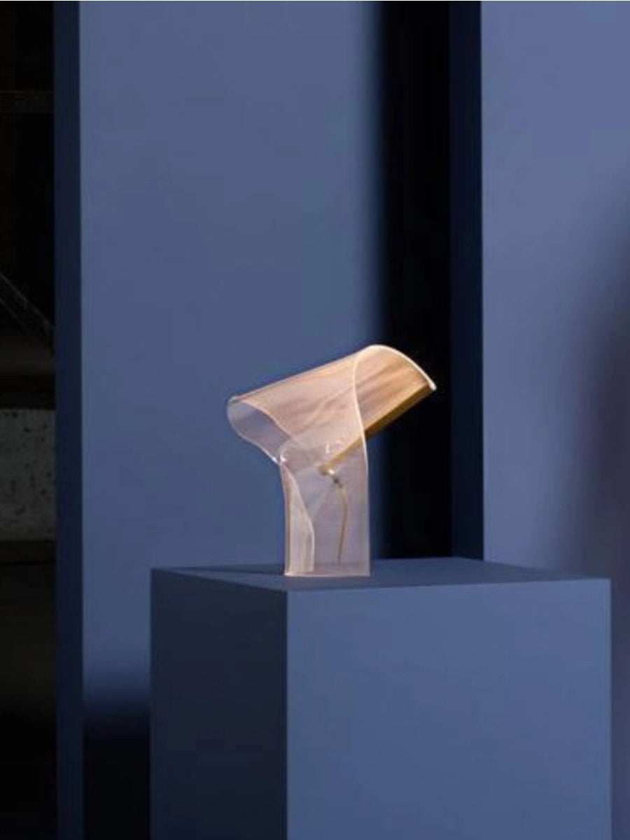 Postmodern LED Ambient Light – Handcrafted Acrylic Wave Lamp - Chic Chambers