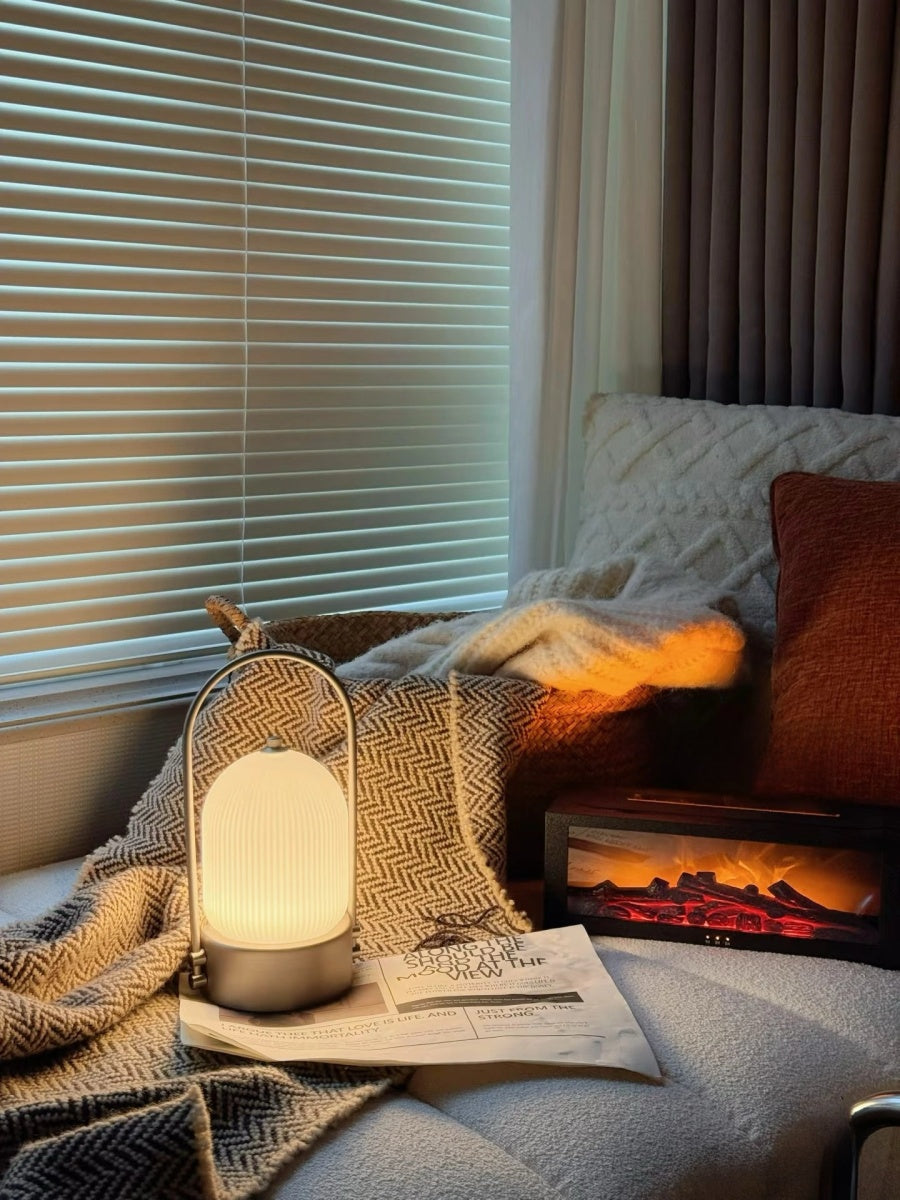 Flame Fireplace Aroma Diffuser Humidifier with Ambient Light for Home and Bedroom - Chic Chambers