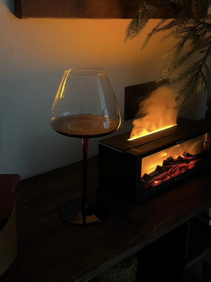 Flame Fireplace Aroma Diffuser Humidifier with Ambient Light for Home and Bedroom - Chic Chambers