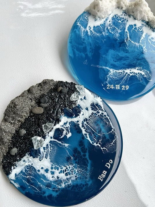 Handcrafted Ocean Landscape Resin Fridge Magnets - Chic Chambers