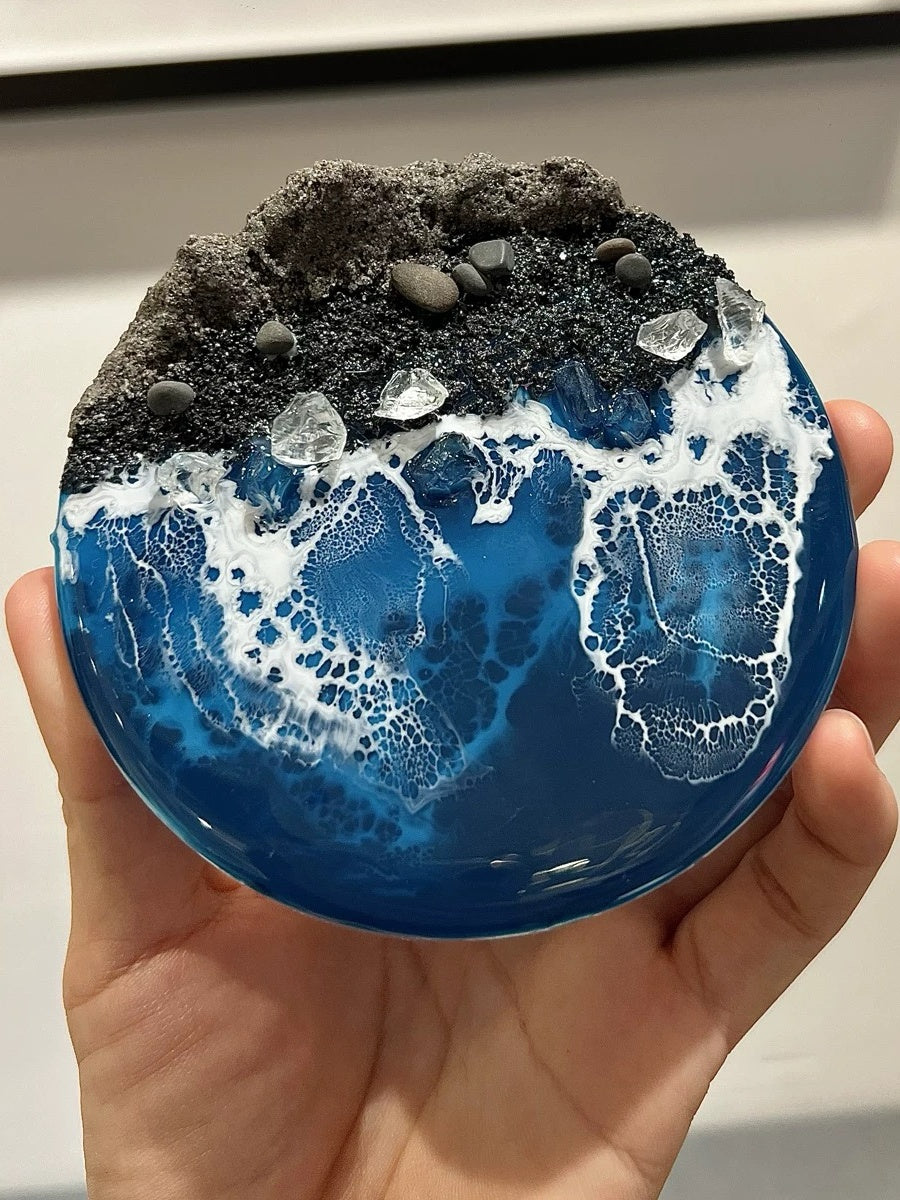 Handcrafted Ocean Landscape Resin Fridge Magnets - Chic Chambers