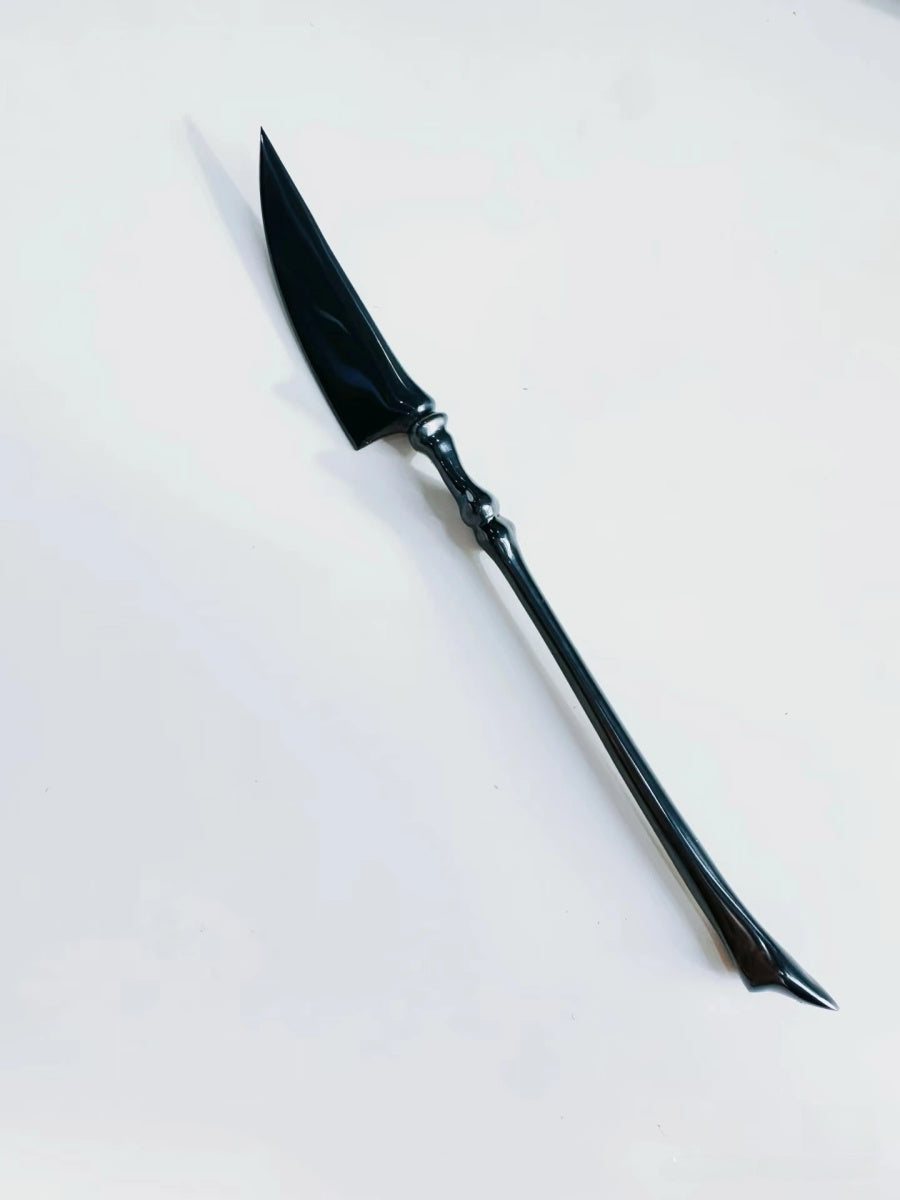 Matte Black Spine Inspired Flatware Set 316 Stainless Steel Knife Fork Spoon Gift Box - Chic Chambers