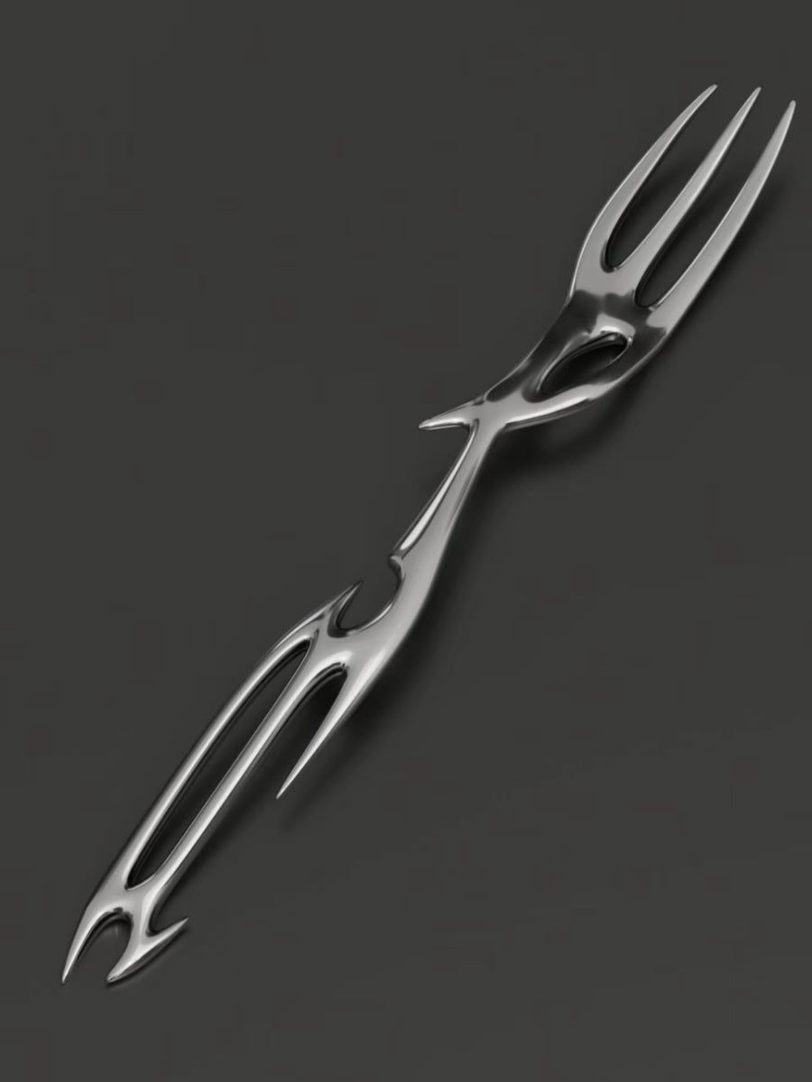 Silver Spine Inspired Flatware Set 3PCS Cyber Inspired Gift Set - Chic Chambers