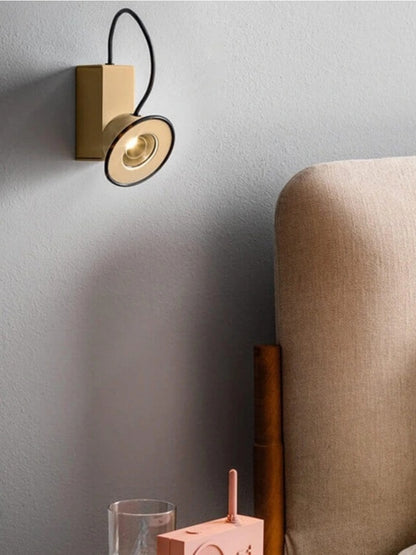 Magnetic Wall Lamp with Vintage Design and Artistic Iron Accent - Chic Chambers