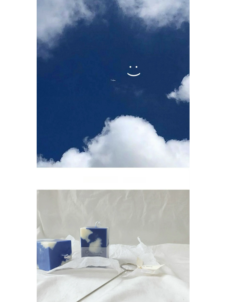 Cloud in the Sky Scented Candle Wild Bluebell Artisan Gift - Chic Chambers