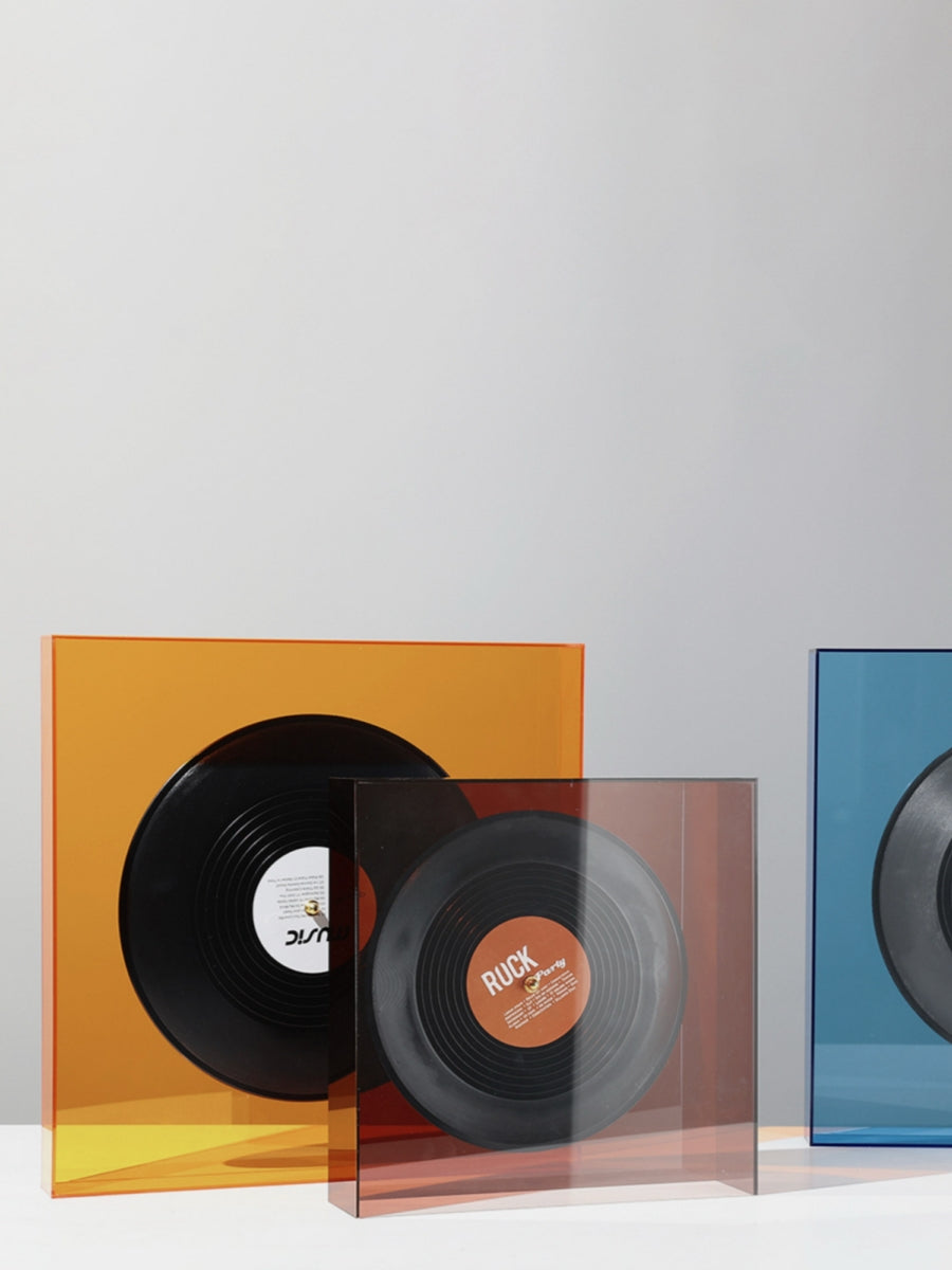 Retro Acrylic Vinyl Record Decor - Chic Chambers