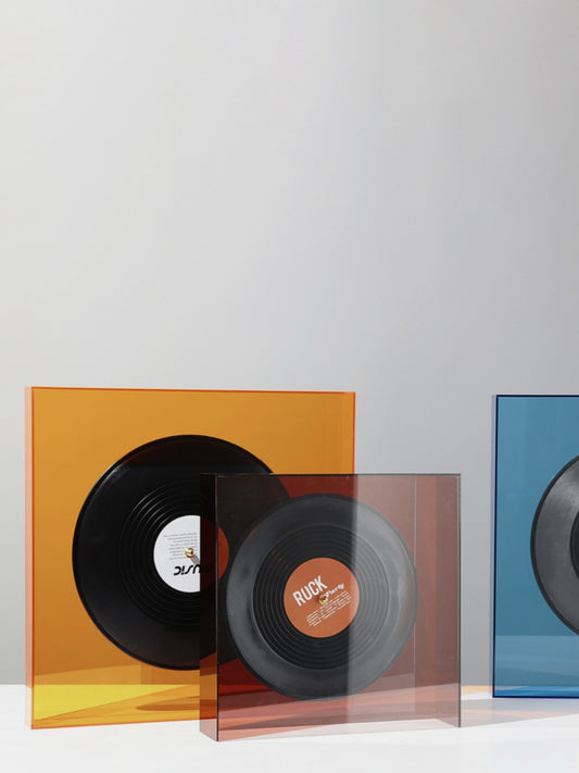 Retro Acrylic Vinyl Record Decor - Chic Chambers