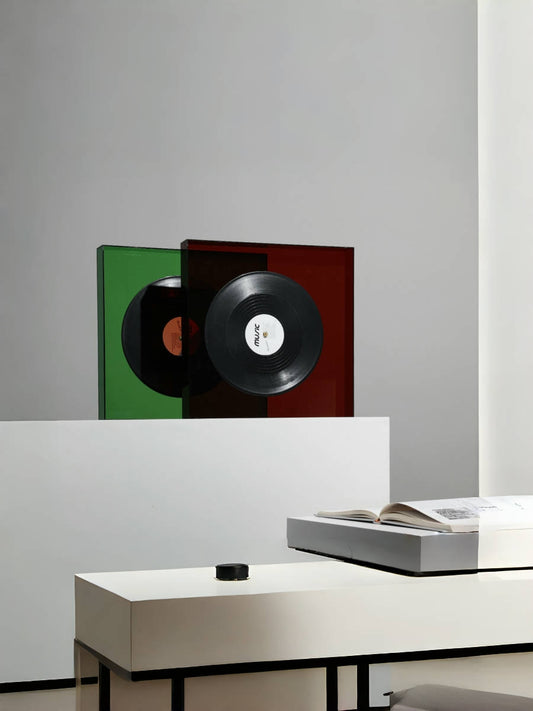 Retro Acrylic Vinyl Record Decor - Chic Chambers