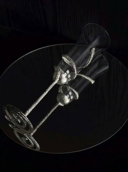 Skeleton Hand Champagne Flutes - Set of Two - Chic Chambers