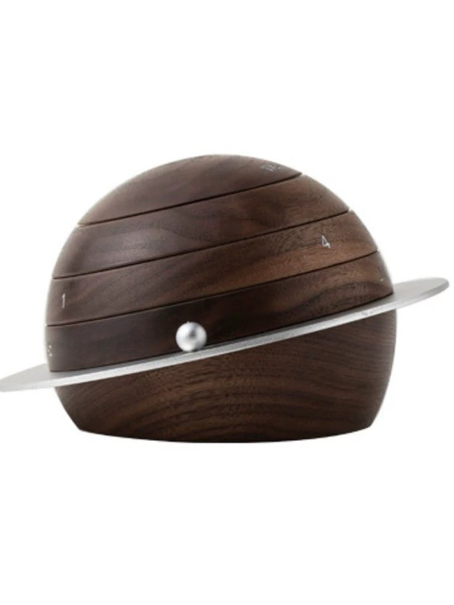 Walnut Planet Desktop Calendar – A Sculptural Planet That Tells Time for Your Desk and Mind - Chic Chambers